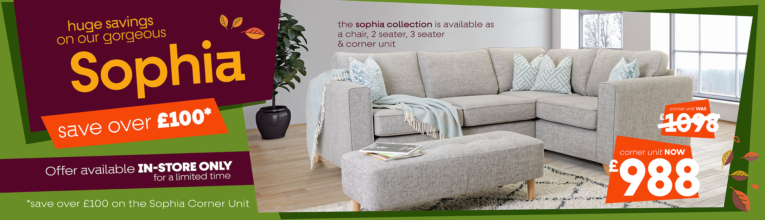 Airsprung Sophia Sofa Sale - Save over £100