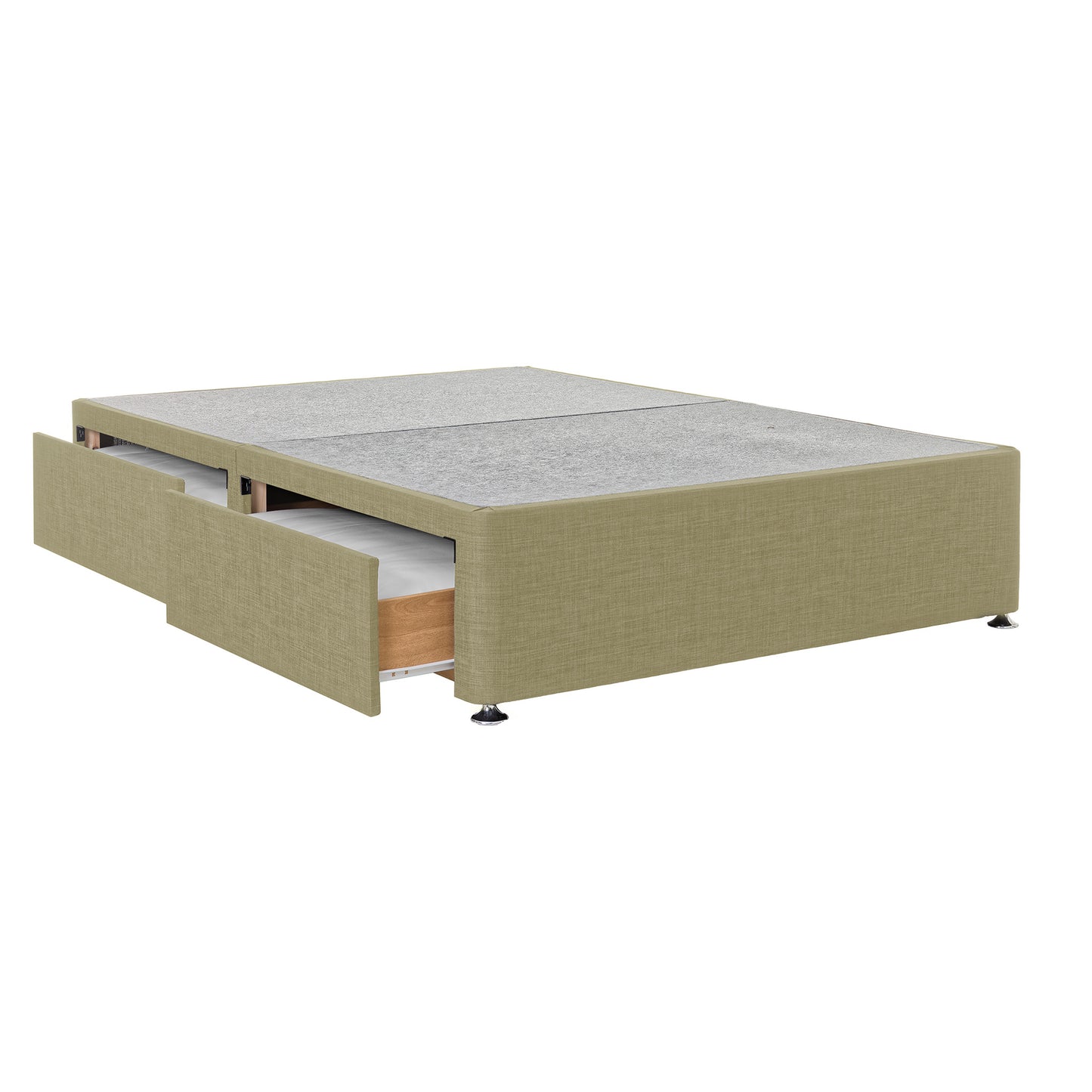 Oso Double 4 Drawer Cream Divan Base