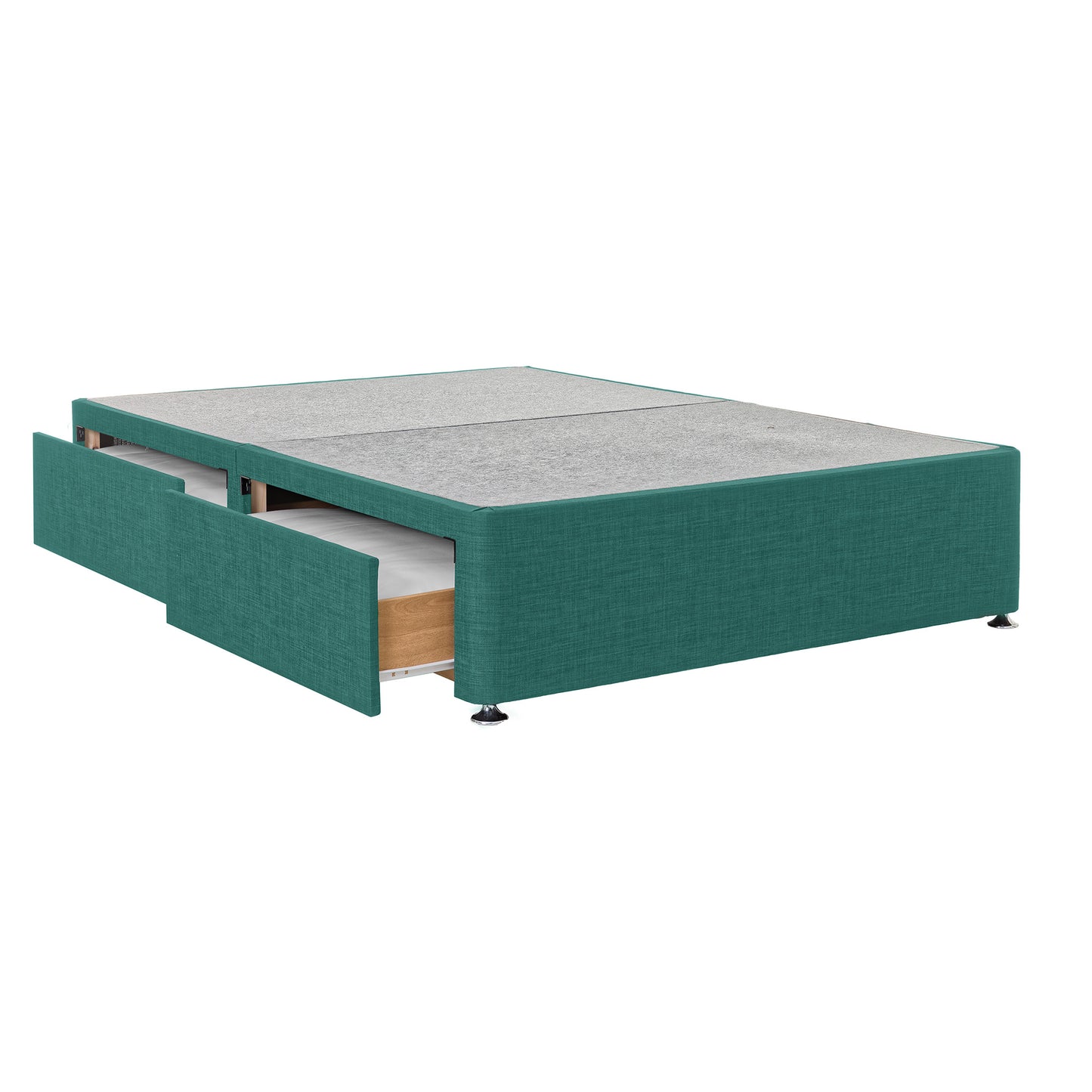 Oso Double 4 Drawer Teal Divan Base